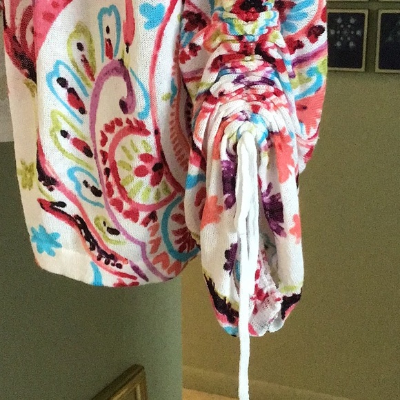 Chico’s colorful print cardigan - Picture 3 of 6